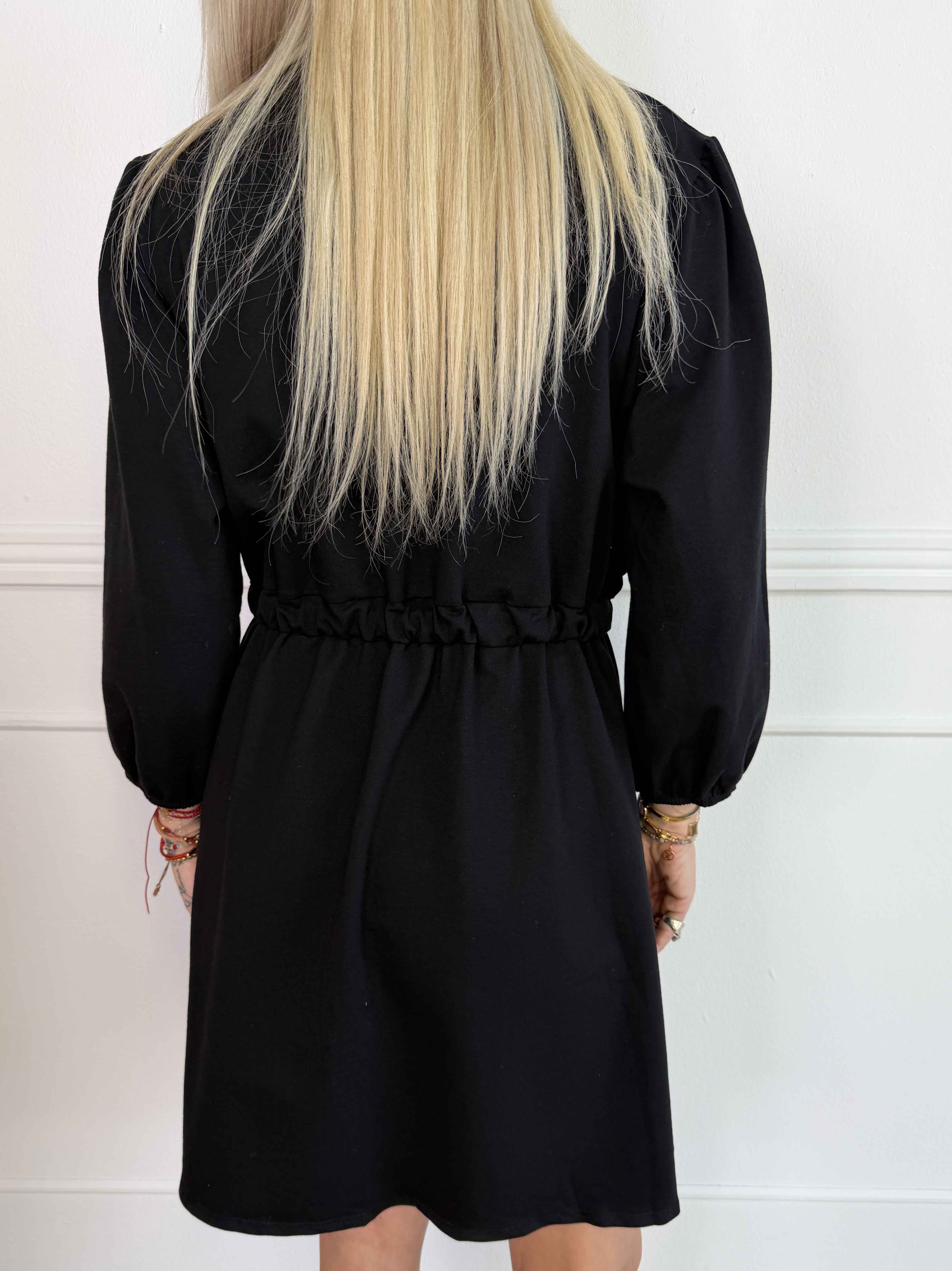 Skyler - Joggingkjole i bomuld med bånd i taljen